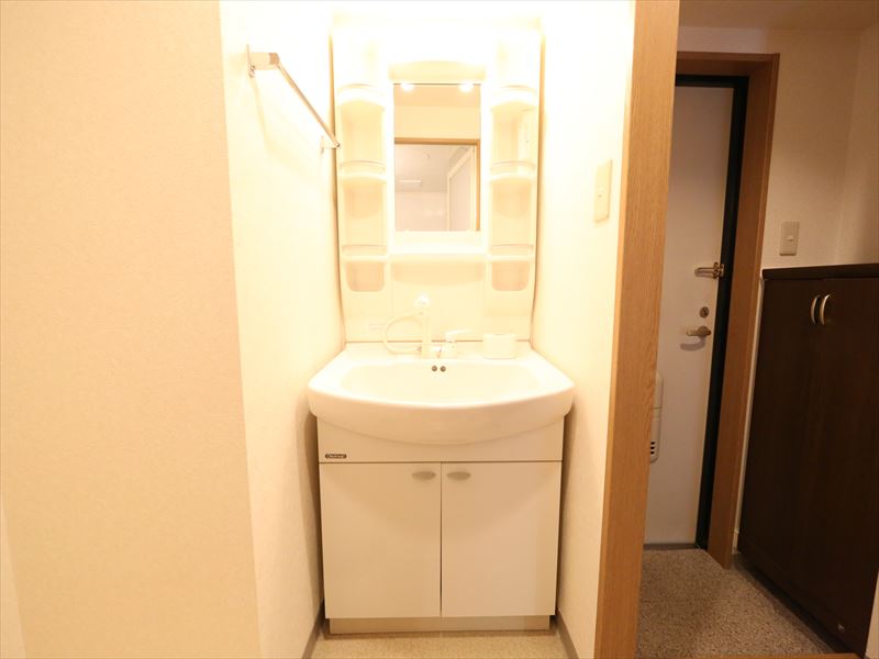 Washroom. With shampoo dresser