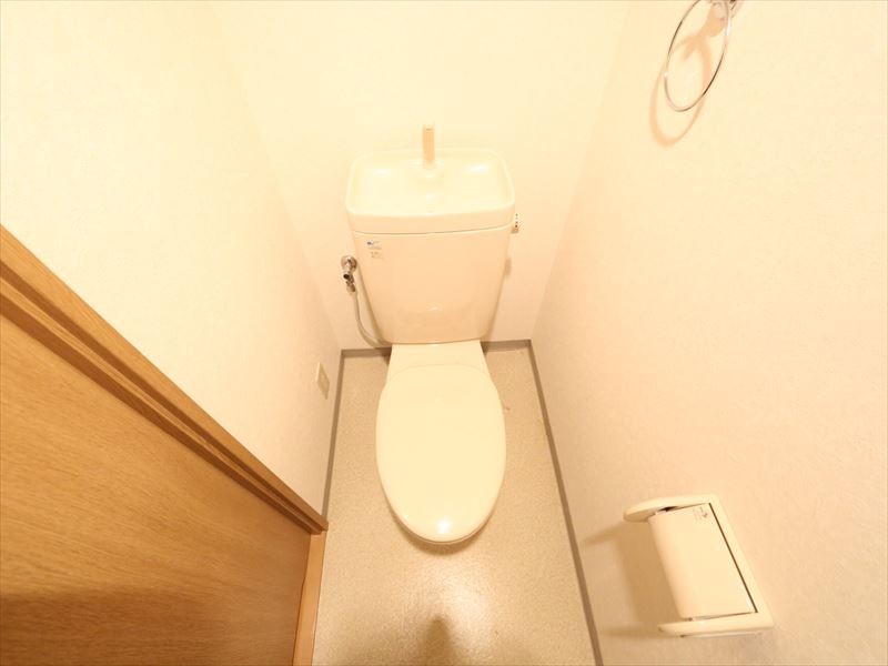 Toilet. Warm water washing toilet seat mounting possible