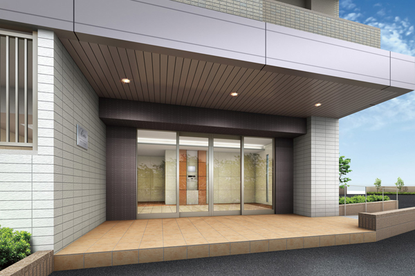Buildings and facilities. WESTCOURT Entrance Rendering