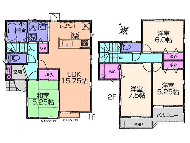 Floor plan. 29,800,000 yen, 4LDK, Land area 117.61 sq m , Building area 97.29 sq m