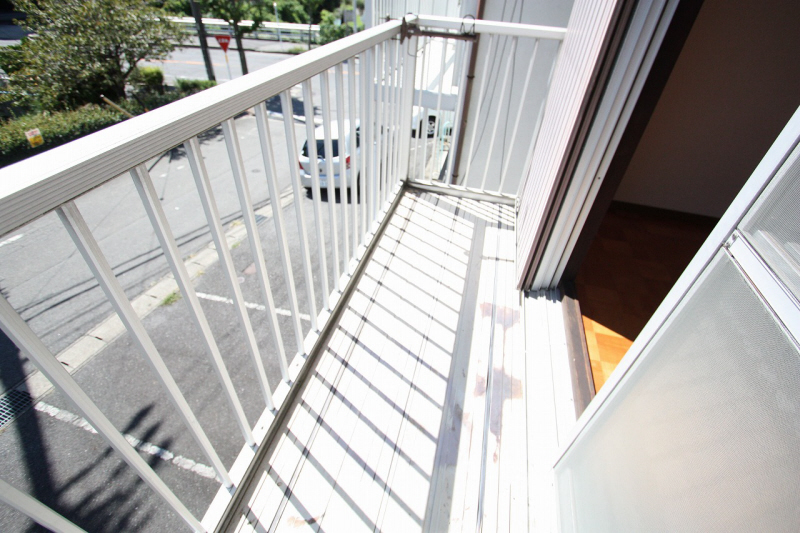 Balcony. Likely laundry is well dry.