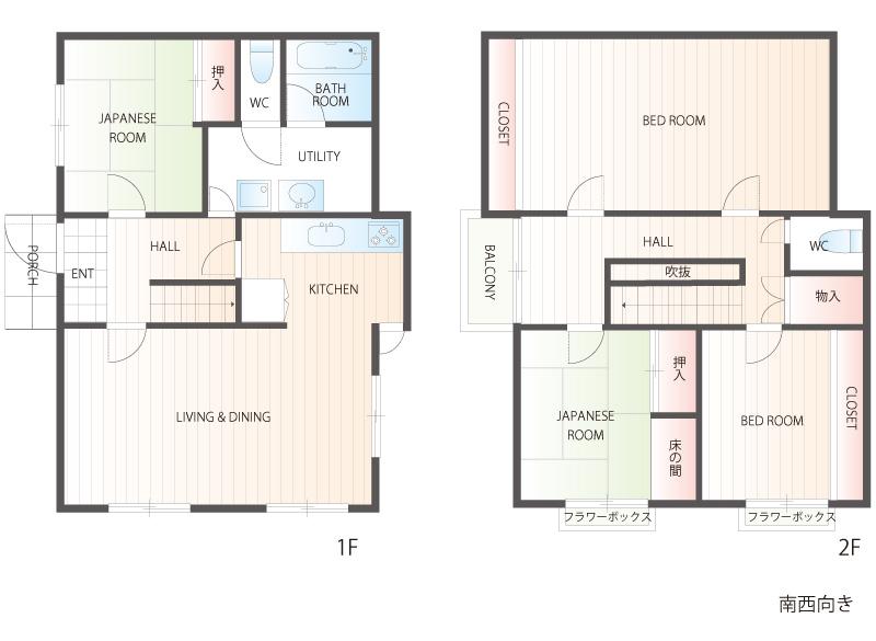 Floor plan. 48,800,000 yen, 4LDK, Land area 231 sq m , Building area 129.96 sq m