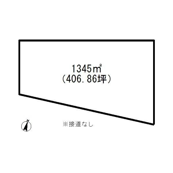 Compartment figure. Land price 5 million yen, Land area 1345 sq m