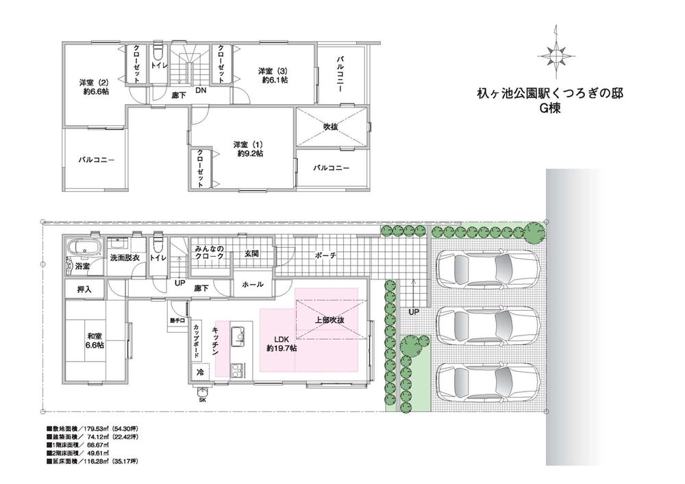 Floor plan. (G Building), Price TBD , 4LDK, Land area 179.53 sq m , Building area 116.28 sq m
