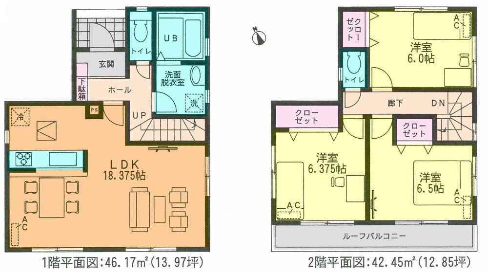 Floor plan. 26,900,000 yen, 3LDK, Land area 99.24 sq m , Building area 88.62 sq m