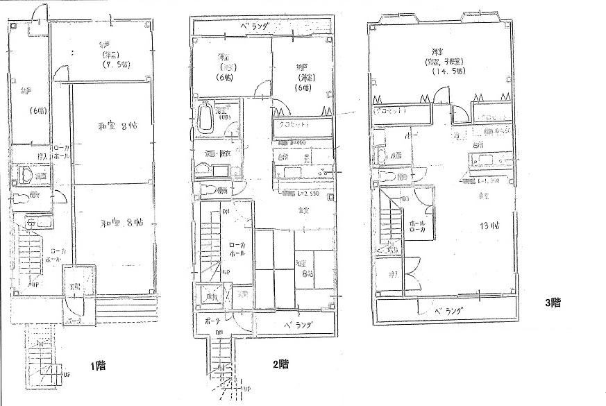 Floor plan. 22 million yen, 7LDDKK + S (storeroom), Land area 132.23 sq m , Building area 232.17 sq m