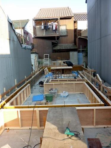 Local photos, including front road. Building foundations