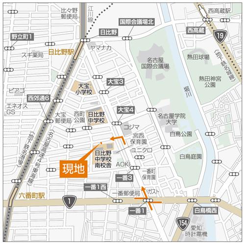 Local guide map. Detail view