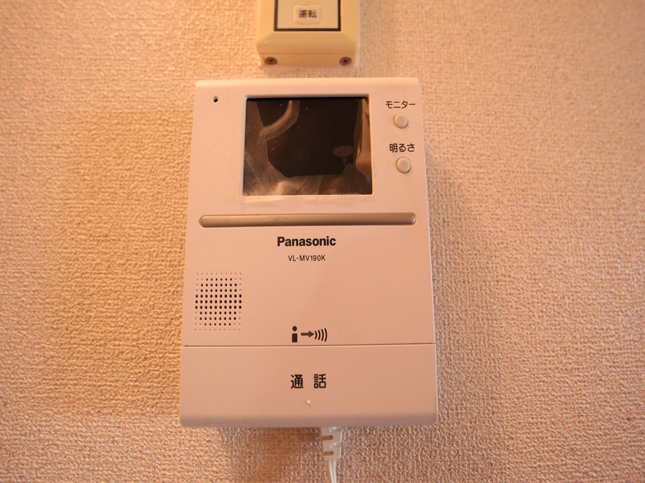 Security. TV monitor with intercom