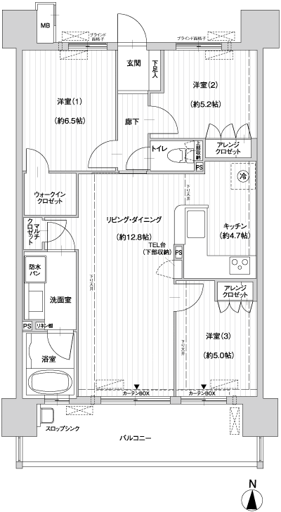 Floor: 3LDK, occupied area: 73.94 sq m, Price: 24,950,000 yen ~ 26,950,000 yen