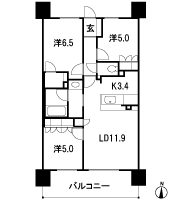 Floor: 3LDK, occupied area: 68.74 sq m, Price: 22,950,000 yen ・ 23,700,000 yen