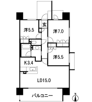 Floor: 3LDK, occupied area: 77.64 sq m, Price: 27,950,000 yen ・ 28,700,000 yen