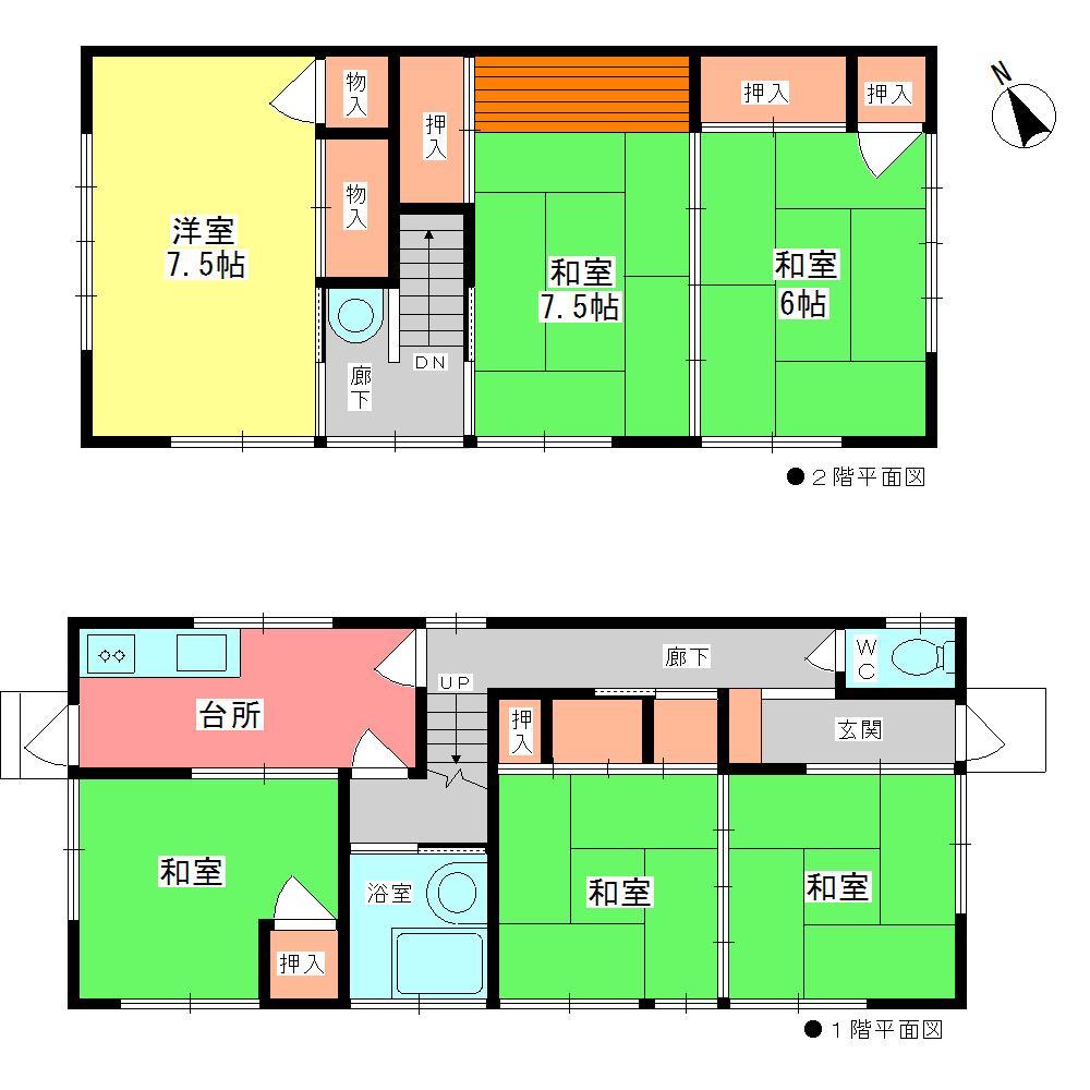 Floor plan. 12.9 million yen, 6K, Land area 79.33 sq m , Building area 89.92 sq m