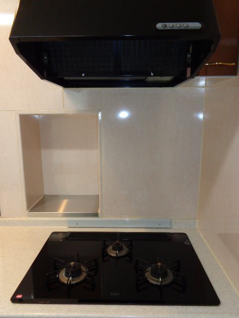 Kitchen. 3-neck a gas stove (December 2013 shooting)