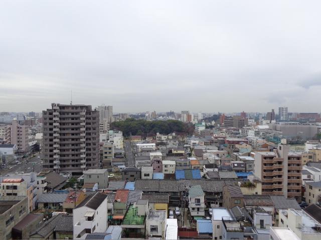 View photos from the dwelling unit. The view from the south balcony (December 2013) Shooting