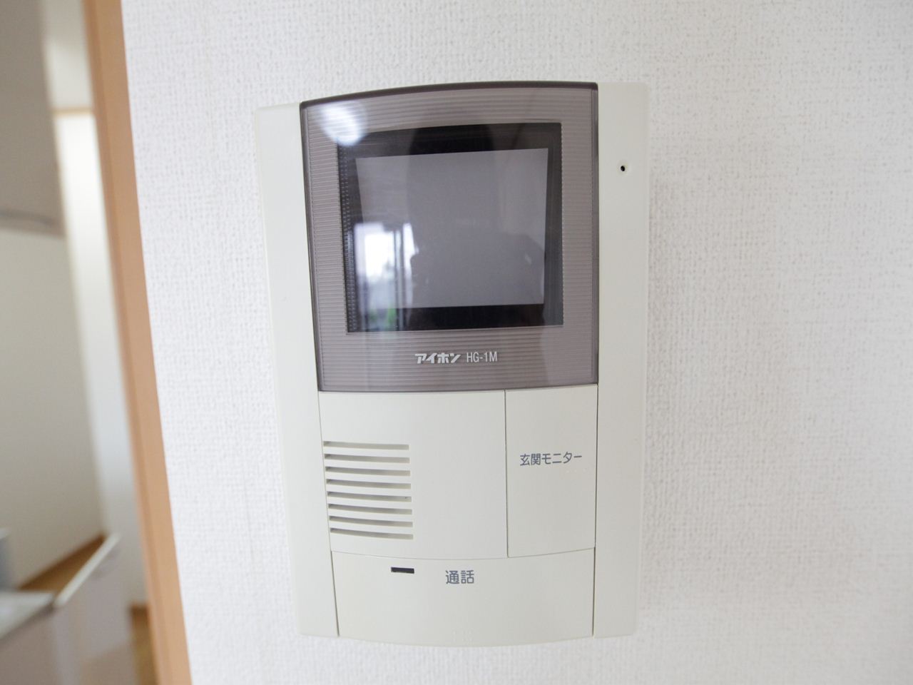 Security. TV monitor with intercom equipped