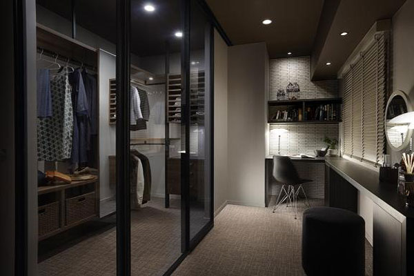 Interior.  [Storage space] Off-season home appliances and furniture, Big thing if Mael, such as golf clubs and skiing, Depth plenty of wide storage space has been enhanced (A type model room)