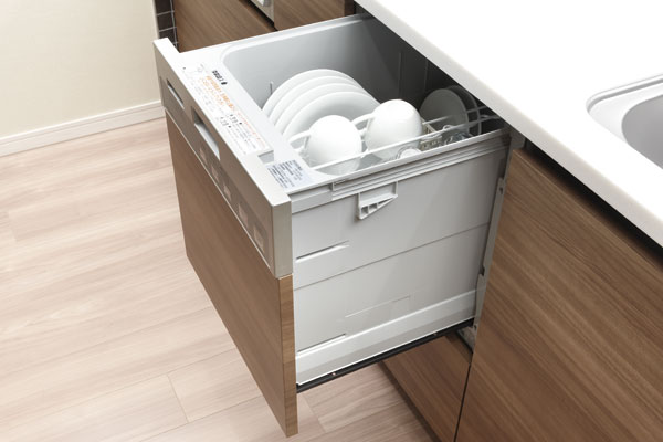 Kitchen.  [Dishwasher] Easy wide drawer type and out of the cutting board or platter. Low noise ・ Power saving has also realized (same specifications)