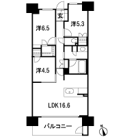 Floor: 3LDK, occupied area: 74.83 sq m