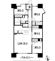 Floor: 4LDK, occupied area: 86.37 sq m