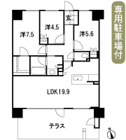 Floor: 3LDK, occupied area: 80.29 sq m