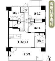 Floor: 4LDK, occupied area: 81.24 sq m