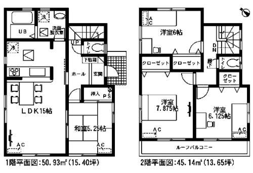 Floor plan. 31,800,000 yen, 4LDK, Land area 124.81 sq m , Building area 96.07 sq m floor plan