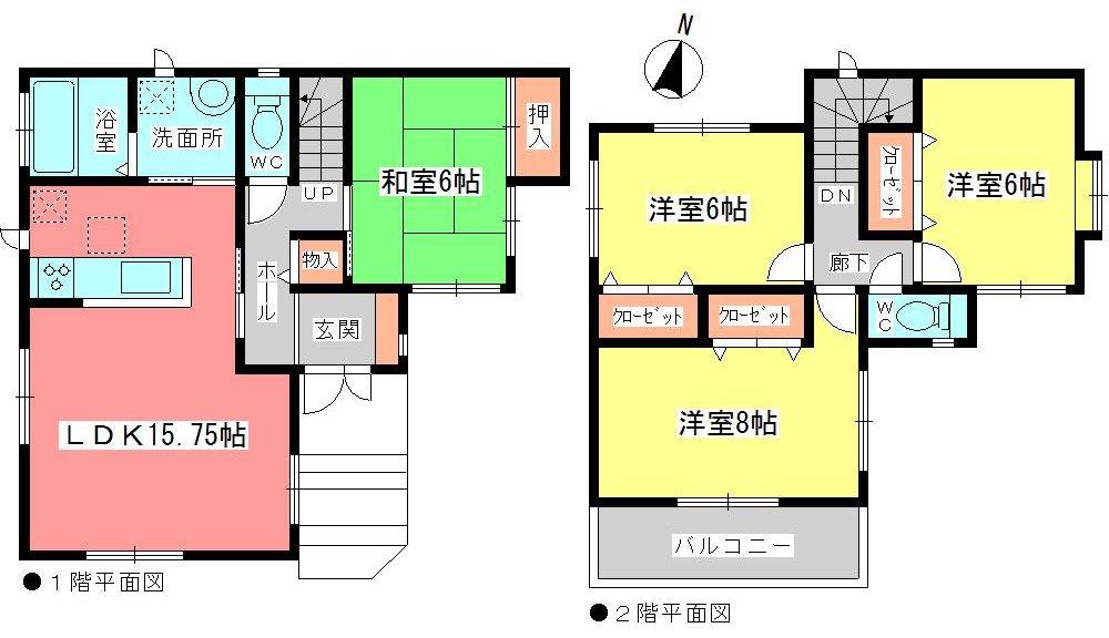 Floor plan. 42,900,000 yen, 4LDK, Land area 161.17 sq m , Building area 99.38 sq m