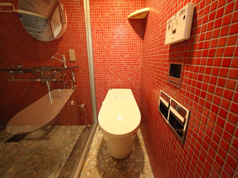 Toilet. With warm water washing toilet seat