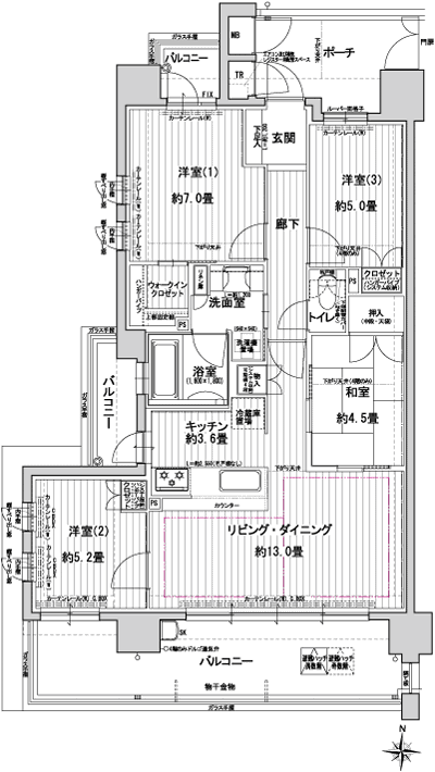 Floor: 4LDK, occupied area: 83.08 sq m, Price: 41,650,000 yen