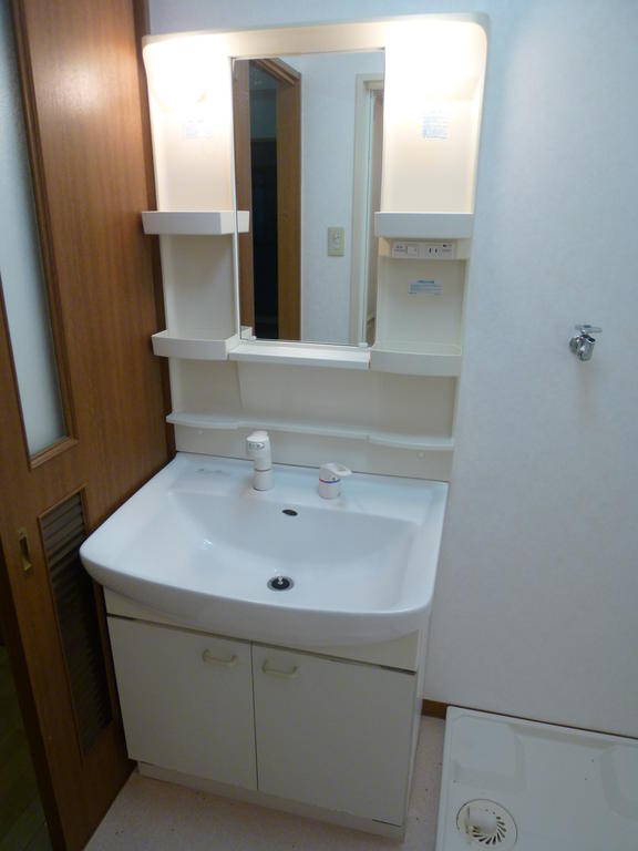 Washroom. Shampoo dresser with separate wash basin