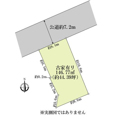 Compartment figure. Land price 49,800,000 yen, Land area 146.77 sq m
