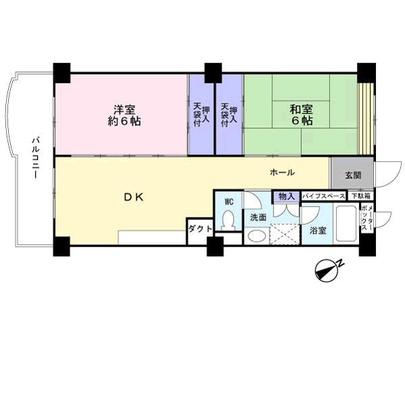 Floor plan. Aichi Prefecture, Chikusa-ku, Nagoya Kanokoden