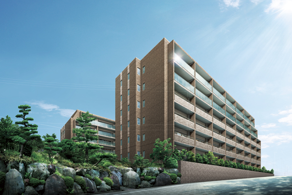 Features of the building.  [Building appearance] To achieve the gentleness of the environment in the advanced equipment, Peace is filled with delicate commitment to peace of mind, Comfort will continue to be nurtured enough to live. Communication is born naturally in the ※ (Rendering CG)
