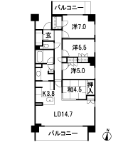 Floor: 4LDK + WIC + SIC, the occupied area: 93.34 sq m, Price: TBD