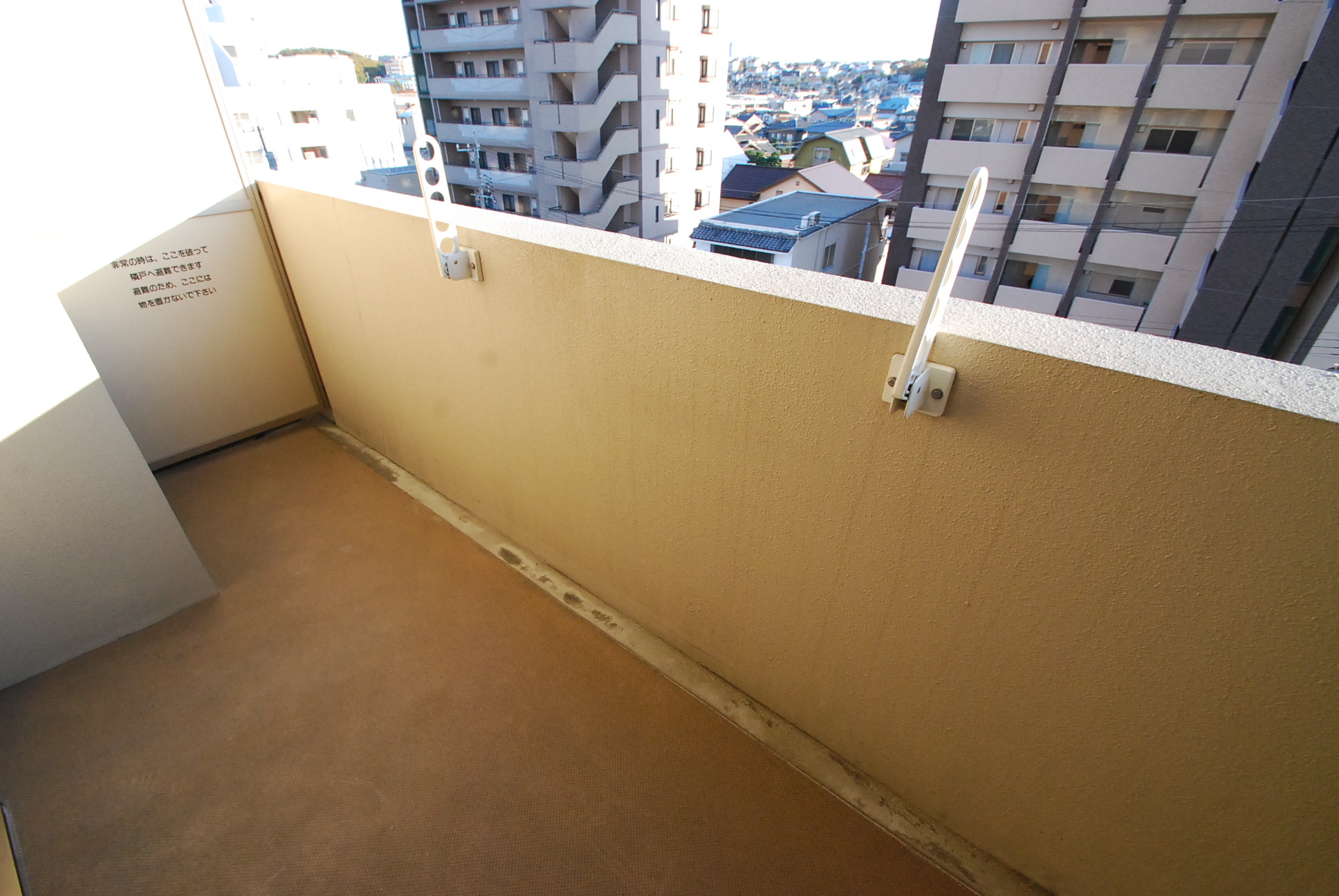 Balcony. Spread of veranda