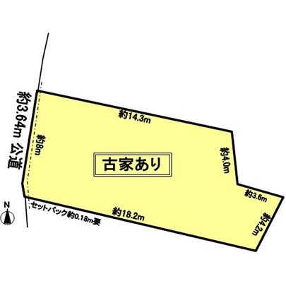 Compartment figure. Aichi Prefecture, Chikusa-ku, Nagoya Shiroyama-cho 3-chome