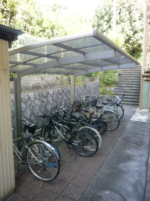 Other common areas. Shared bicycle parking lot