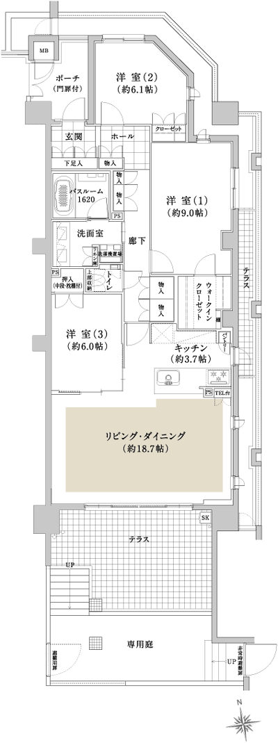 Floor: 3LDK + WIC, the occupied area: 101.32 sq m, Price: TBD