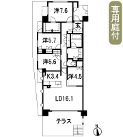 Floor: 4LDK + WIC, the occupied area: 101.75 sq m, Price: TBD