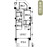 Floor: 3LDK + WIC, the occupied area: 101.32 sq m, Price: TBD