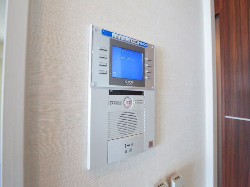 Security. Monitor with intercom