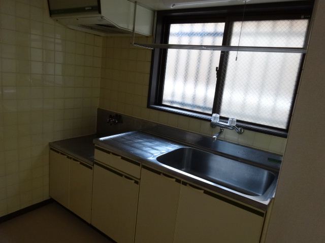 Kitchen. Kitchen from the window light is also entering