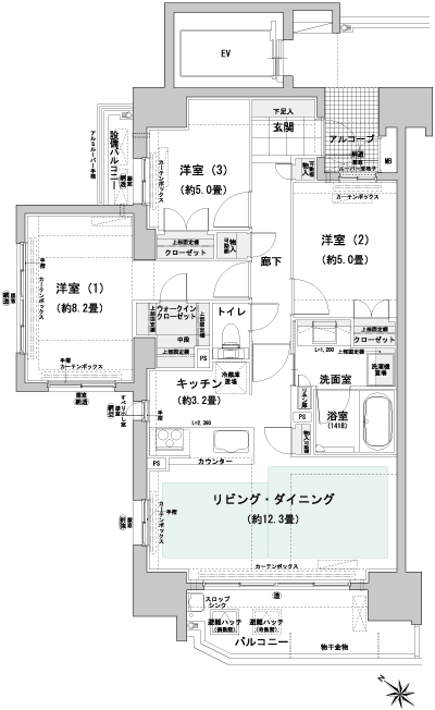 Floor: 3LDK + WIC, the occupied area: 75.12 sq m, Price: TBD
