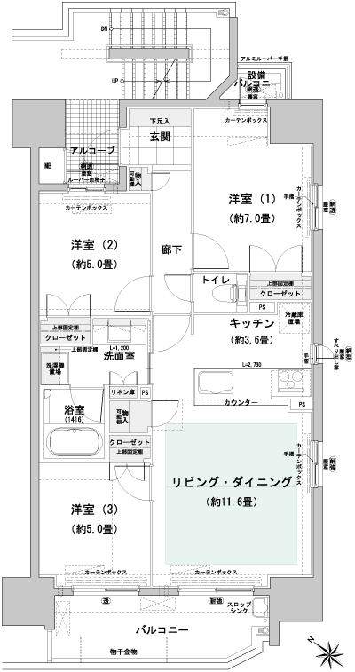 Floor: 3LDK, occupied area: 70.01 sq m, Price: TBD