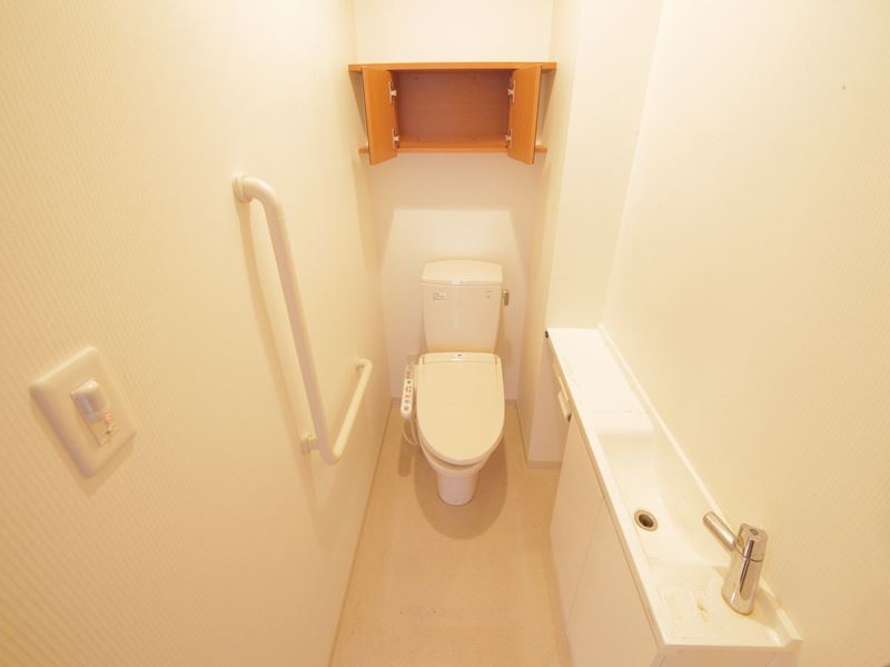 Toilet. With warm water washing toilet seat