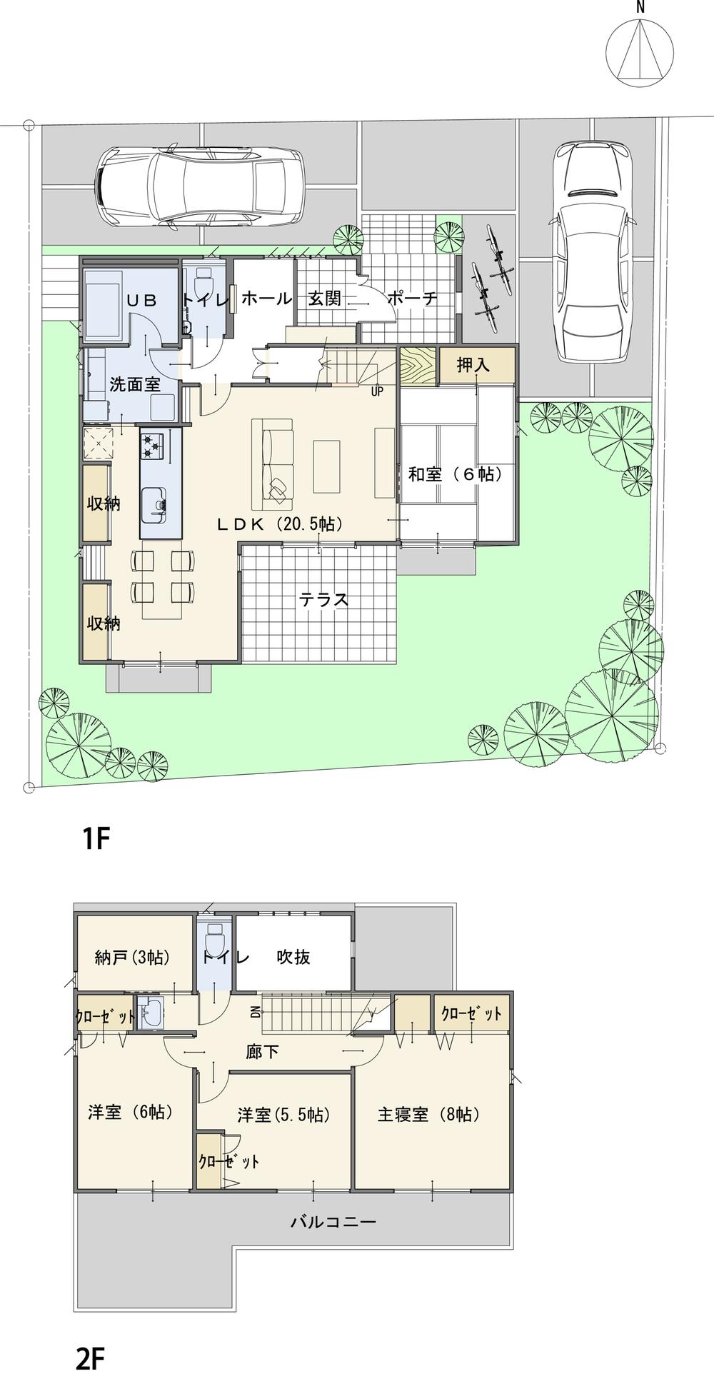 [Building plan example] Building Price: 23,310,000 yen, Building area: 118.88 sq m