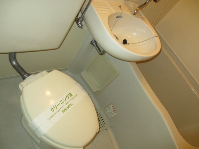 Toilet. Large storage