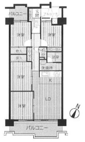 Floor plan. 4LDK, Price 15.8 million yen, Occupied area 79.33 sq m , Balcony area 16.55 sq m