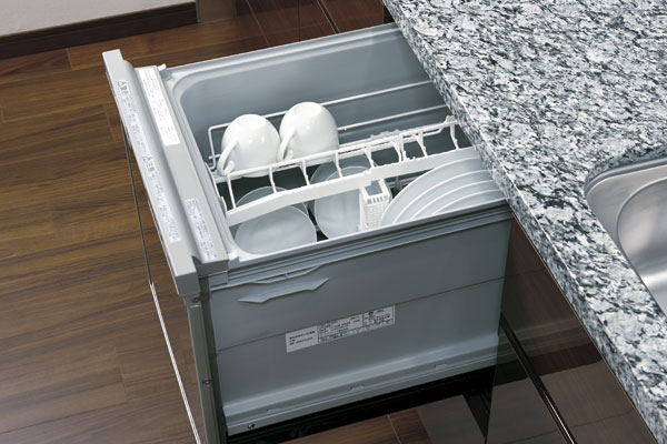 Kitchen.  [Dishwasher] You can save water compared with hand washing, Low noise even in firmly washed with strong water flow. Points 40 wash it at a time the dishes (about five minutes) (same specifications)